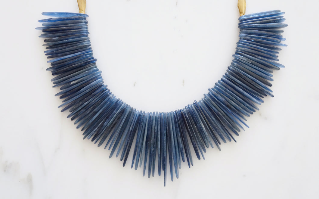 kyanite collar necklace